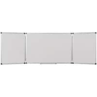 Tableau blanc pliant Bi-Office Earth-IT Trio Maya Émail Magnétique 90 x 60 cm