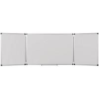 Tableau blanc pliant Bi-Office Earth-IT Trio Maya Acier Laqué Magnétique 90 x 60 cm