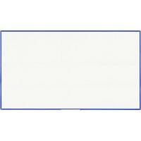Bi-Office Whiteboard met blauw aluminium frame en gelakt stalen oppervlak Whiteboard Magnetisch Gelakt staal Enkel 200 (B) x 120 (H) cm
