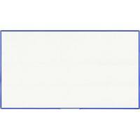 Bi-Office Whiteboard met blauw aluminium frame en gelakt stalen oppervlak Whiteboard Magnetisch Gelakt staal Enkel 200 (B) x 120 (H) cm