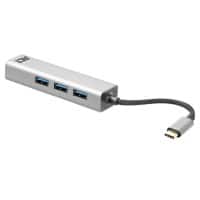 Hub USB-C ACT AC7055 USB-C mâle vers 3 x USB A 0,15 m Gris, noir