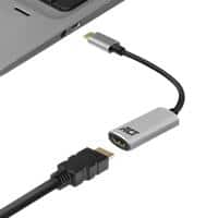 ACT AC7010 1 x USB C male naar 1 x HDMI female adapter 0.15m Grijs