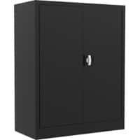 Armoire à portes battantes CH100 Noir 800 x 380 x 1000 mm