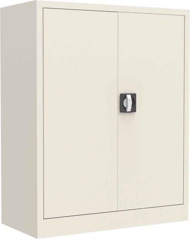 Armoire à portes battantes Ceha Métal 2 étagères Verrouillable 800 x 380 x 1000 mm Blanc