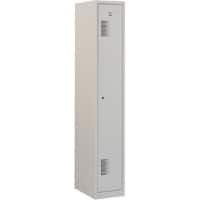 Vestiaire NH 180-1.1 Gris 1 Porte 1 colonne Serrure cylindre