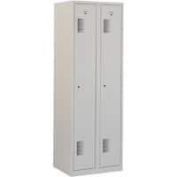 Vestiaire NH 180-2.2 Gris 2 Portes 2 colonnes Serrure cylindre