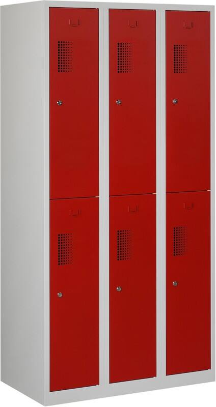 Garderobekast NH 180-3.6 Grijs, rood ceha nh18036c70353000