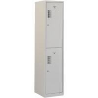 Vestiaire NHT 180-1.2 Gris 2 Portes 1 colonne 40 cm Serrure cylindre