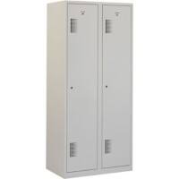 Vestiaire NHT 180-2.2 Gris 2 Portes 2 colonnes Serrure cylindre