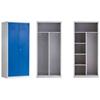 Ceha Metaal Garderobekast 2 Deuren Valgrendelslot 600 x 500 x 1.800 mm Blauw, grijs