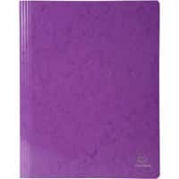 Fardes à lamelle Exacompta 380812B Carte lustrée pelliculée Violet 25 Unités