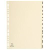 Intercalaires Exacompta Jan - Dec A4 Ivoire Ivoire 12 intercalaires Carton 18 Perforations 1212E 10 Unités