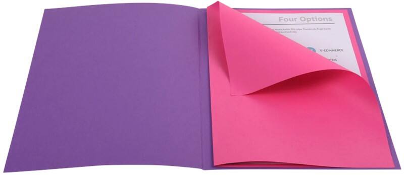 Farde à bord décalé Exacompta 55545E A4 Assortiment carton 24 x 32 cm 250 Unités