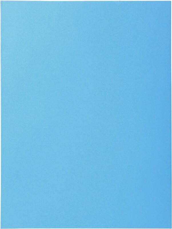 Exacompta Super Farde à bord décalé A4 Bleu Carton 160 g/m² 500 Unités