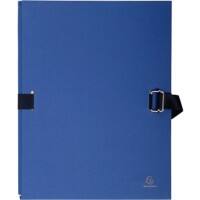 Exacompta Mappen met uitrekbare rug 223229E Donker blauw Karton 24 x 32 cm 10 Stuks