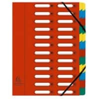 Fardes extensibles Exacompta 55245E A4 Rouge Carte pelliculée 24 x 32 cm 4 Unités