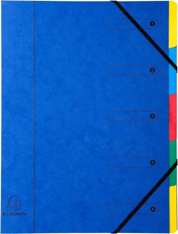 Fardes extensibles Exacompta 5205E A4 Assortiment Carton 24,5 x 32 cm 8 Unités