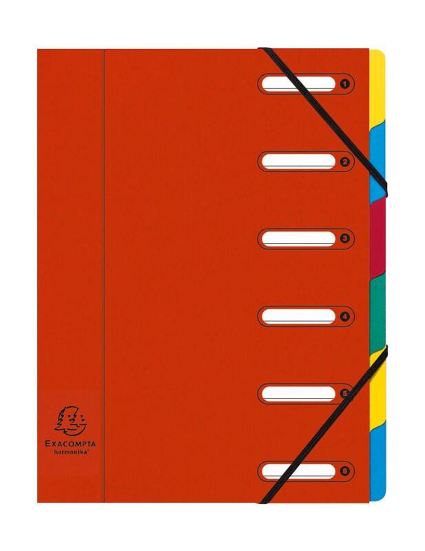 Fardes extensibles Exacompta Harmonika 55065E A4 Rouge Carton 24 x 32 cm 8 Unités