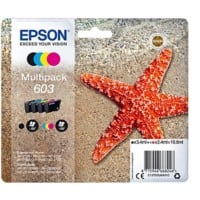 Cartouche jet d'encre Epson 603 D'origine C13T03U64010 Cyan, jaune, magenta, noir Multipack 4 Unités