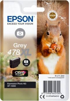 Cartouche jet d'encre Epson 478XL D'origine C13T04F64010 Gris