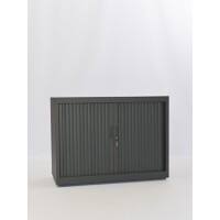 Roldeurkast Zwart 1.000 x 450 x 730 mm
