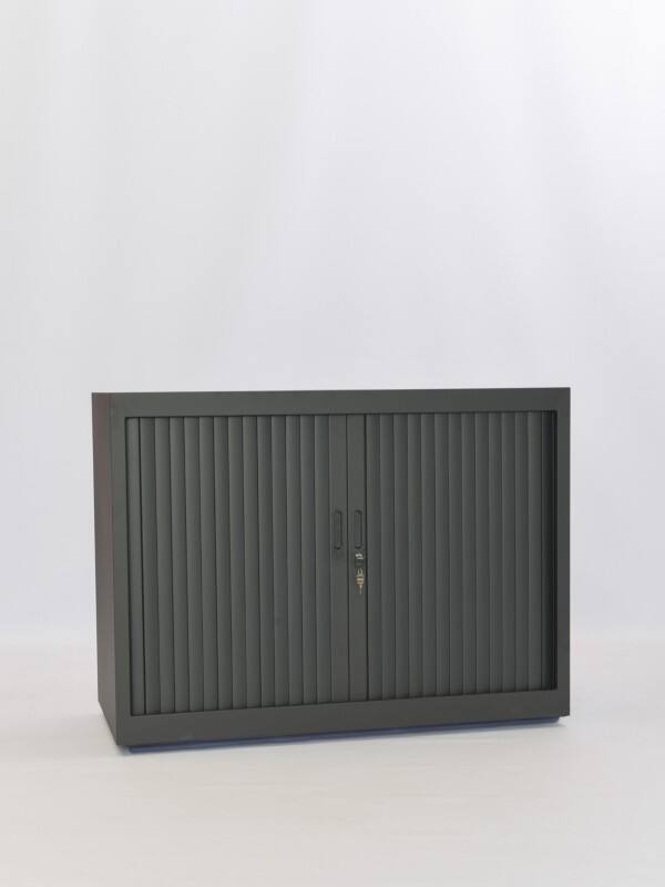 Roldeurkast Zwart 1.200 x 450 x 730 mm