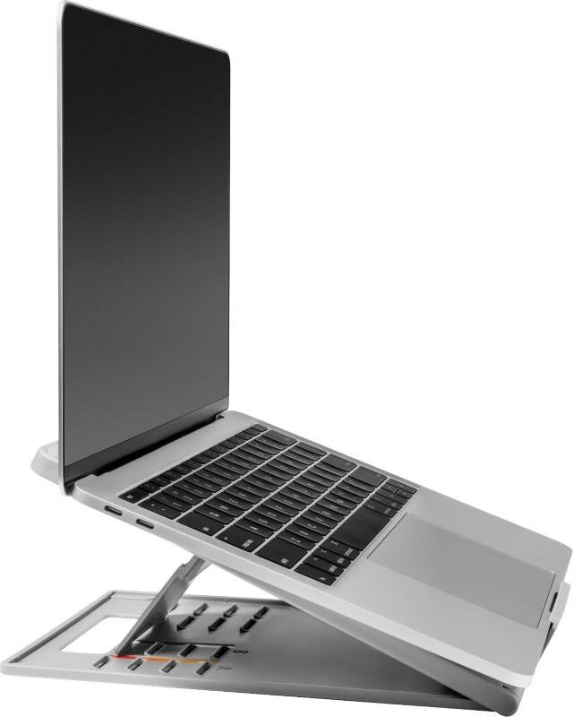 Kensington Smartfit Easy Riser Go ergonomische laptopstandaard met koelstand K50421EU draagt tot 14 inch grijs