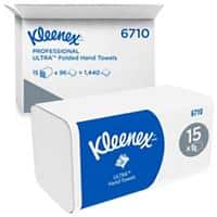 Kleenex Ultra Handdoeken Z-vouw Wit 3-laags 6710 15 Rollen à 96 Vellen
