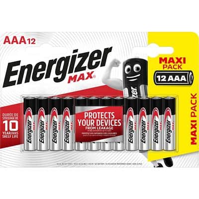 Energizer Batterij Max AAA 1200 mAh Alkaline 1.5 V 12 Stuks