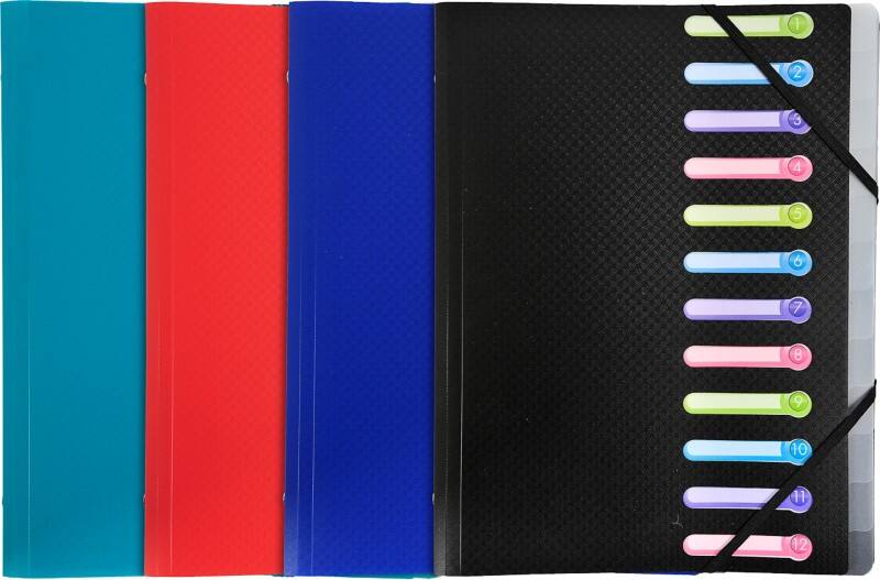 Farde extensible Exacompta Spécial 12 intercalaires Assortiment 55180E 24 (l) x 32 (H) cm 10 Unités