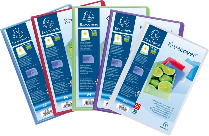 Exacompta Showalbum 5739E A4 Kleurenassortiment 30 hoezen 12 Stuks