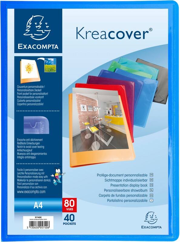 Protège-documents Exacompta 5740E A4 Assortiment 40 Pochettes 12 Unités