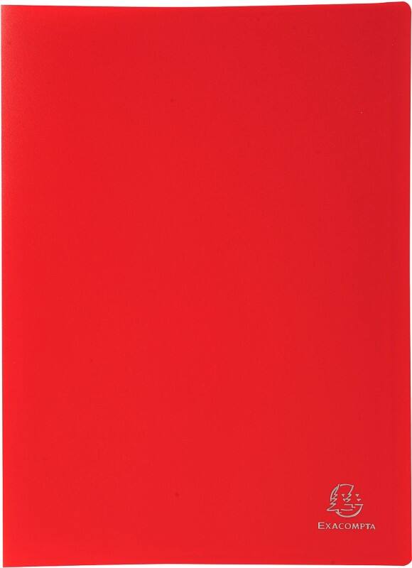 Protège-documents Exacompta 8555E A4 Rouge 50 Pochettes 12 Unités