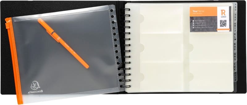 Exacompta Showalbum navulling 85134E A4 Crystal 10 hoezen 120 kaartjes 50stuks