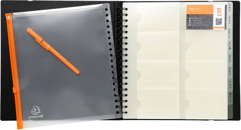 Pochettes amovibles Exacompta 85234E A4 Transparent 10 Pochettes 160 porte-cartes 50 Unités