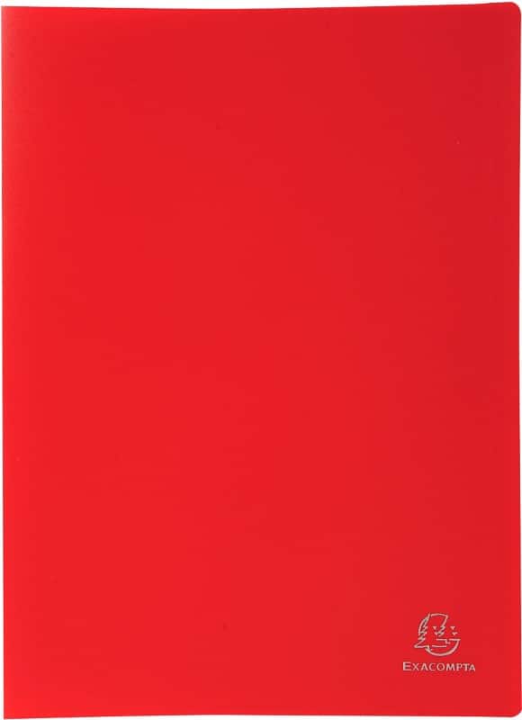 Protège-documents Exacompta 85105E A4 Rouge 100 Pochettes 8 Unités