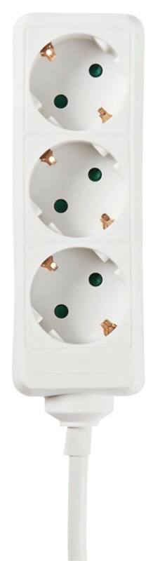Multiprise Nedis 3 prises 3 m Blanc