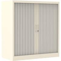 Ceha Roldeurkast Metaal 2 Legborden Afsluitbaar 1.200 x 450 x 1.050 mm Wit