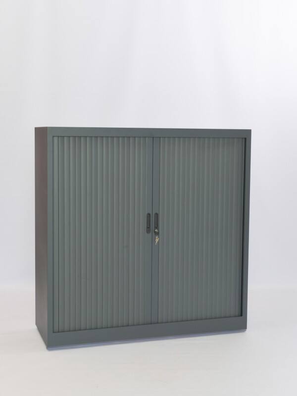 Armoire à portes coulissantes Ceha Métal 3 Étagères Verrouillable 1200 x 450 x 1200 mm Anthracite