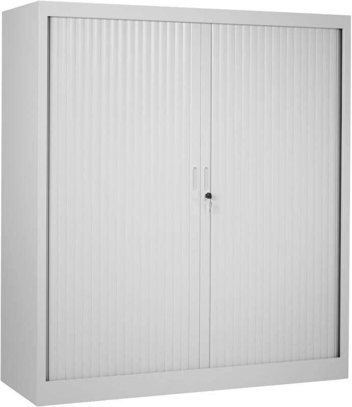 Armoire à portes coulissantes Ceha Métal 3 Étagères Verrouillable 1200 x 450 x 1200 mm Gris