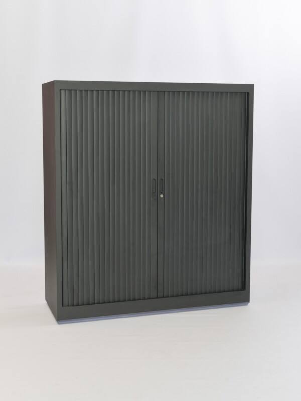 Armoire à portes coulissantes Ceha Métal 3 Étagères Verrouillable 1200 x 450 x 1200 mm Noir