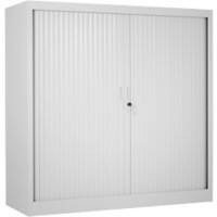 Armoire à portes coulissantes Ceha Métal 4 Étagères Verrouillable 1200 x 450 x 1350 mm Gris