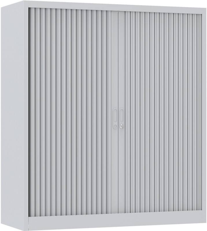 Armoire à portes coulissantes Ceha Métal 4 Étagères Verrouillable 1200 x 450 x 1350 mm Argenté