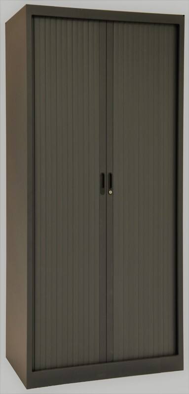 Armoire à portes coulissantes Ceha Métal 4 Étagères Verrouillable 1200 x 450 x 1950 mm Anthracite