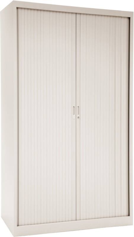 Armoire à portes rideaux Ceha Métal Verrouillable 1200 x 450 x 1950 mm Blanc