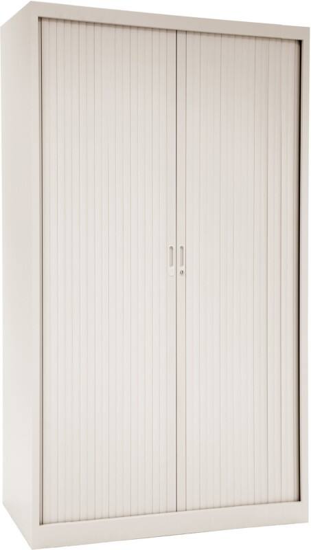 Armoire à portes coulissantes Ceha Métal 4 Étagères Verrouillable 1200 x 660 x 1950 mm Blanc