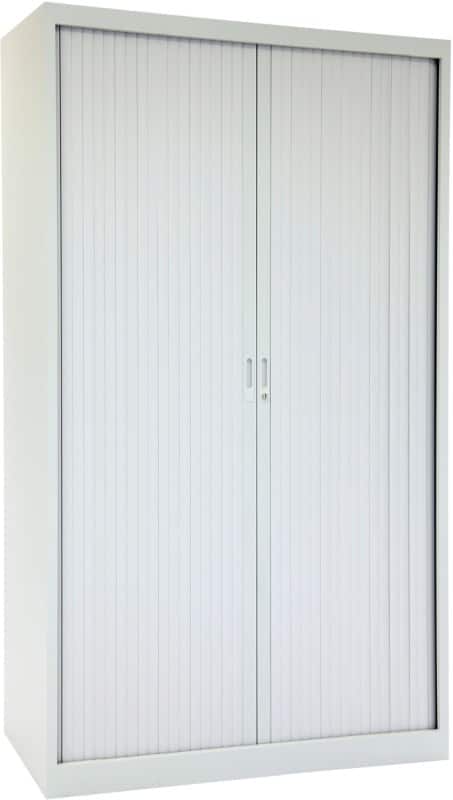 Ceha Roldeurkast Metaal 4 Planken Afsluitbaar 1.200 x 450 x 1.950 mm Grijs