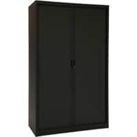 Ceha Roldeurkast Metaal 4 Planken Afsluitbaar 1.200 x 450 x 1.950 mm Zwart
