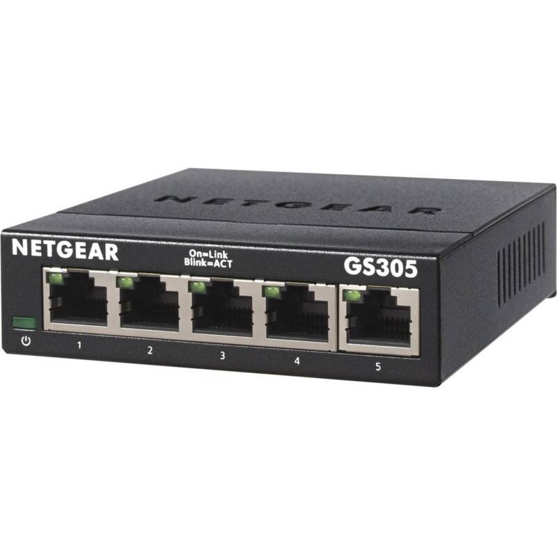 Commutateur NETGEAR GS305-300PES 5 x Gigabit Ethernet