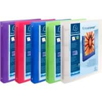 Classeur Exacompta PP A4+ 4 anneaux 30 mm Assortiment 15 unités